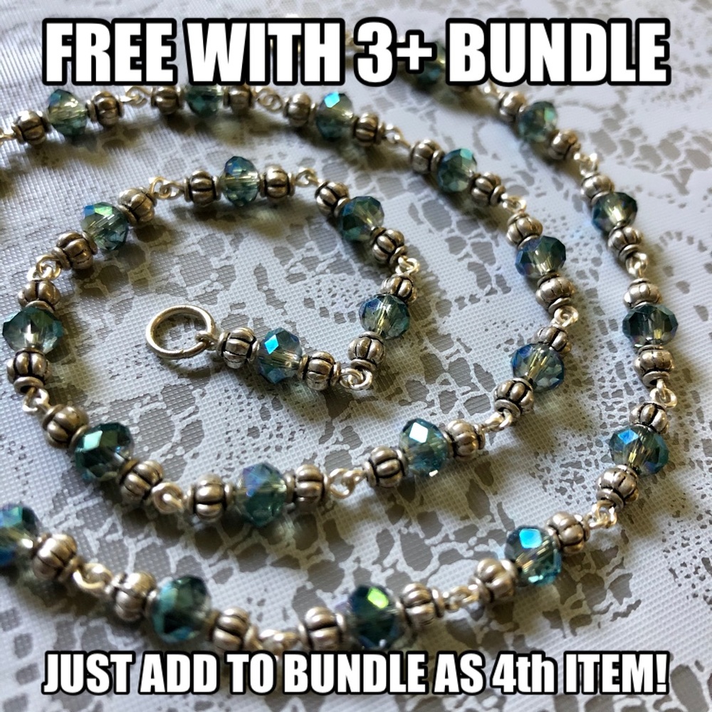 Hand-wired Glass Bead Necklace